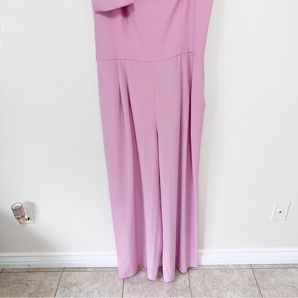 GAL MEETS GLAM Bow One-Shoulder Jumpsuit size 6 - Picture 9 of 12